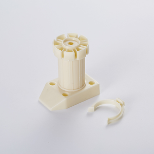 Divano PP ABS cucina piedi supporto in gomma mobile letto gambe piedini Base regolabile in plastica moderno bianco - Product Image 2