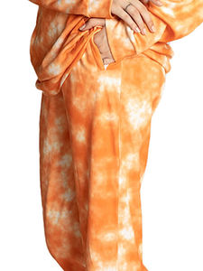 Custom Women's 2-Piece Tie-Dye High Waisted <b>Jogger</b> Sets Sublimation Sweatsuits Tracksuits Customizable 2 Pcs Women's - Product Image 3