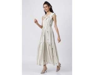 Designer de qualité supérieure Meilleures ventes Robes d'été pour femmes Robe Maxi rayée Boho Beach Vacation Backless - Product Image 1