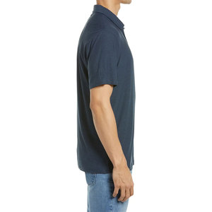 Chemise de golf unisexe de haute qualité, OEM ODM, respirante, à manches courtes, couleurs unies, éco-responsable, en Spandex/Coton - Product Image 6
