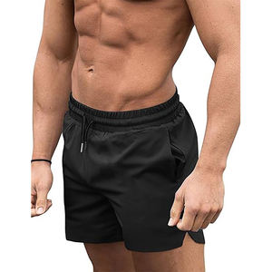 Customized Logo Men Summer Solid Color Beachwear Wholesale Trunk Men Swim Shorts - Product Image 5