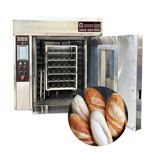 Motor de horno eléctrico rotativo de 6 bandejas de MOQ bajo Termostato ajustable para hornear Fábrica de control táctil de gran capacidad - Product Image 1