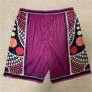 Logo personnalisé Vintage Hommes Running Gym Shorts Solid Pattern Board Shorts Mid Waist Mesh Basketball Streetwear Wear - Product Image 6