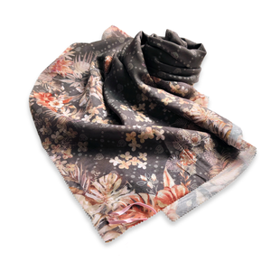 Ropa clásica de algodón con estampado Digital indonesio para mujer, hiyab de color café, bufanda de manga corta, abrigo diario de primavera - Product Image 4