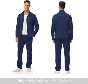 Ensemble de survêtement de jogging en molleton respirant à fermeture éclair intégrale pour homme imprimé sur mesure, vêtements de sport à manches longues, entraînement en plein air, vente en gros, hiver - Product Image 3