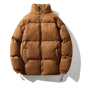 <b>Men's</b> <b>Jackets</b> 2025 Custom Micro Fabric <b>Suede</b> Fabric Quilt Puffer <b>Jacket</b> <b>Men's</b> Fashion Plus Heavy Down <b>Jacket</b> For <b>Men</b> - Product Image 3