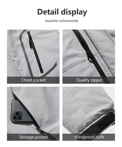 Men's Casual <b>Winter</b> Ski <b>Jacket</b> <b>Waterproof</b> Breathable Eco-Friendly Stand Front Pocket Outdoor Mountain Sports Warm Fleece Lining - Product Image 4