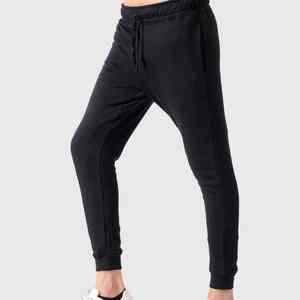 Survêtement en coton uni d'hiver personnalisé avec taille élastique, intérieur doux, coupe ajustée, parfait pour les séances d'entraînement ou le streetwear - Product Image 3