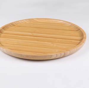 Natural Bamboo Plates and Serving Tray Set 0Reusable, Eco-Friendly <b>Dinnerware</b> for Home, Restaurant & Gifts | Handmade in Vietnam - Product Image 6