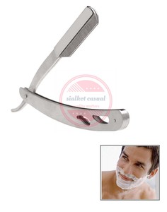 Rasoirs pliants de barbier à bord droit en acier inoxydable Rasoir de salon de coiffure - Product Image 3