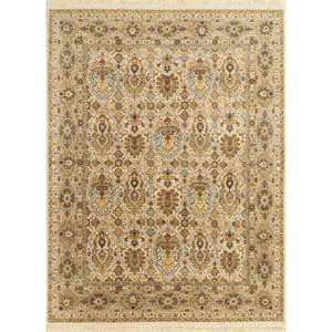 Alfombras de Lana Anudadas a Mano Gulnar Ivory Spr-41, Rectangulares, con Diseño Boho Floral y Abstracto para el Hogar y el Pasillo - Alfombras Jaipur US - Product Image 1