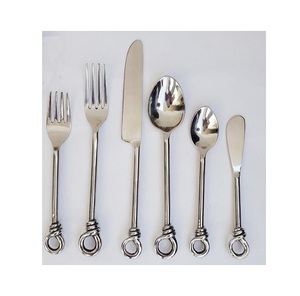 Ensemble de 6 couverts fourchette cuillère couleur argent avec couverts en laiton massif de qualité supérieure pour la meilleure vente - Product Image 5