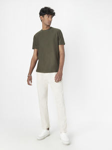 Camiseta Unisex con técnica de lavado ácido y cuello redondo 100% algodón de gran tamaño Boxy Fit Drop Shoulder High Hip Hop Streetwear Crop para Polo Shi - Product Image 3