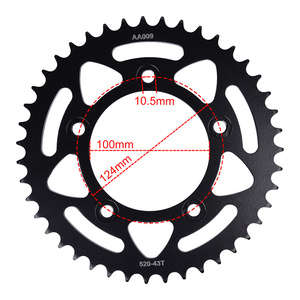 Nuevo Piñón de Cadena Delantero y Trasero de Acero Carburizado para Motocicleta, Repuestos 520-43T 520-15T 520H-O-120L para <span class=keywords><strong>Ducati</strong></span> <span class=keywords><strong>937</strong></span> Monster - Product Image 2