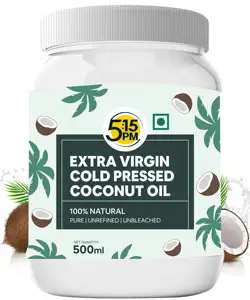Virgin Coconut Oil Cold Pressed untuk Rambut, Bayi, Pewarna Kulit, Mentah dan Tidak Dimurnikan Cold Pressed Extra Virgin Pure Natural-500 Ml