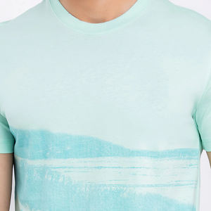 เสื้อยืดคอกลมผ้าฝ้าย 100% สำหรับผู้ชาย สไตล์ลำลอง แขนสั้น ระบายอากาศ แห้งเร็ว สีพื้น รับสกรีนลายแบบซับลิเมชั่น ไซส์ใหญ่ - Product Image 3