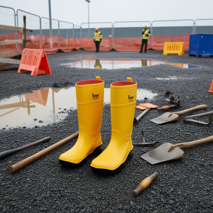 Botas de Seguridad Rnne Talla 42 Amarillas S5 SR CI FO EN ISO 20345:2022 para Equipo de Seguridad y Supervivencia - Product Image 3