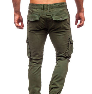 Pantalones Cargo de algodón para senderismo al aire libre, ropa de calle para hombre, pantalones Cargo rectos informales de secado rápido con múltiples bolsillos, pantalones para hombre - Product Image 3