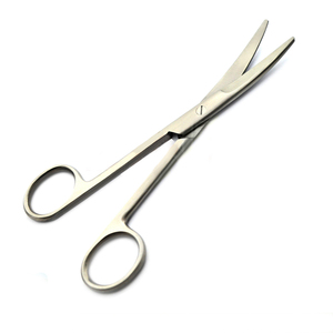 กรรไกรผ่าตัด,กรรไกรโลหะสแตนเลสแบบโค้ง - Product Image 3