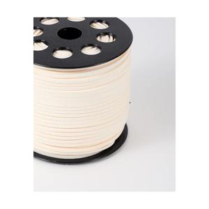 Premium Indian <b>Leather</b> Suede <b>Cord</b> 2.6mm Suede Lace Faux <b>Leather</b> <b>Cord</b> for Jewelry Making Ivory color 50 Yards Roll Hot Selling - Product Image 2