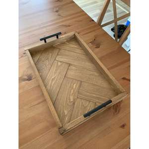 <b>Breakfast</b> Serving <b>Tray</b> With Metal Handle Exclusive Quality <b>Breakfast</b> <b>Trays</b> Reusable Top Quality Best Selling Wooden <b>Trays</b> Latest - Product Image 2