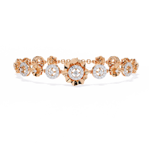 Fabulous 18K <b>Gold</b> Lab Grown Diamond Bracelet & <b>Bangle</b> - Product Image 2
