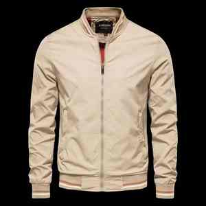 Moda 2025, ropa de calle, chaqueta Bomber con bolsillo y cremallera, logotipo para hombre, chaqueta cortavientos personalizada para hombre, abrigo de alta calidad para hombre - Product Image 1