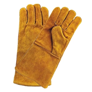 Heavy Duty Welding Thermal Safety <b>Gloves</b> Fireproof Heat Resistant Cowhide Leather Eco-Friendly Breathable <b>Touchscreen</b> <b>Gloves</b> - Product Image 4