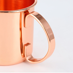 Solid <b>Copper</b> Moscow Mule Mug Premium 100% Pure <b>Copper</b> Beer <b>Cup</b> 500ml Capacity Metal - Product Image 3
