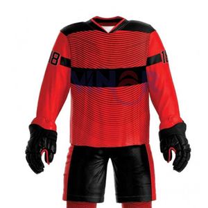 Uniforme de Hockey sobre Hielo Personalizado de Alta Calidad con Bordado, Nuevo Diseño Personalizado, Precio Económico, Uniforme de Hockey sobre Hielo Sublimado - Product Image 4