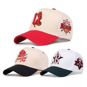 Gorra de béisbol de 5 paneles de sarga de algodón 100% al por mayor para deportes al aire libre gorra de béisbol personalizar 3D bordado logo papá sombrero - Product Image 2