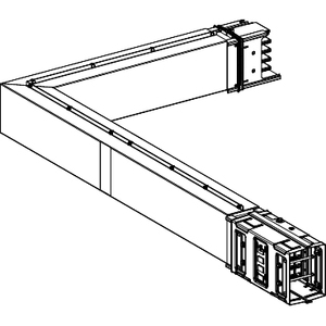 Raccordo a gomito Canalis KSC800DLC4CF per Schneider Electric, 800A, personalizzabile, con barriera antincendio, su misura - Product Image 1