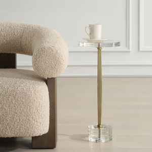 Mesa de metal con superficie de cristal de gama alta - Product Image 2