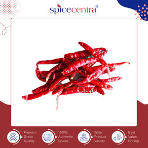 Chile Seco de Primera Calidad, Sin Tallo, Puro, Auténtico, Crudo, 12 Meses de Duración, Marca India Spicecentra - Product Image 4