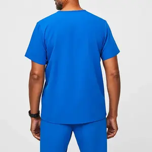 Uniforme médico con cuello en V, uniformes hospitalarios, conjuntos de uniformes de enfermería, camisetas de manga corta, pantalones para correr para mujer, enfermera - Product Image 4