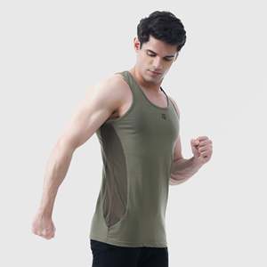 Men's Olive Energy Boost Tank <b>Top</b> - Product Image 4