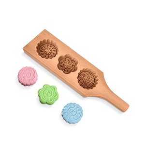 Moule à gâteau de lune en bois antiadhésif traditionnel sculpté ustensiles de cuisson prix bon marché 99GD - Product Image 4