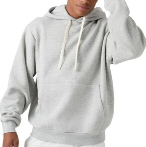 Sweat-shirts d'hiver pour hommes 100% coton personnalisés, en polaire épaisse, imperméables, coupe-vent, séchage rapide, respirants, teinture unie, 370g, avec poche - Product Image 5