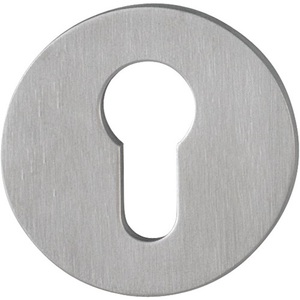 E849NS Juego de Rosetas para Llaves de Acero Inoxidable F69 Escutcheon de 2mm de Grosor PZ Redondo Cerraduras para Muebles HOPPE - Product Image 1