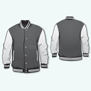 Chaqueta Varsity Hip Hop 2024 con Cuello Alto y Capucha para Hombre y Mujer, Chaqueta Cortavientos con Bloques de Color y Parches, Estilo Holgado para Otoño - Product Image 3