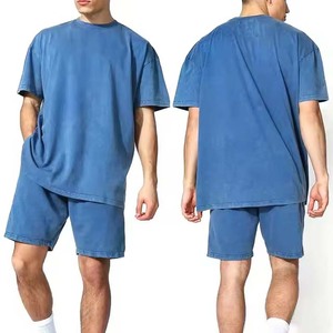 Derniers vêtements à la mode Ensemble t-shirt et short pour hommes Taille et couleur personnalisées Ensemble t-shirt et short pour homme pour adulte du Pakistan - Product Image 6