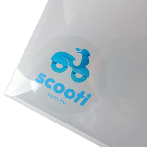 Pegatinas de Vinilo Transparentes Personalizadas, Resistentes a los Rayos UV y al Agua, con Corte Kiss Cut, 100 Unidades, para Cascos, Bicicletas, Autos y Gorras de Seguridad - Product Image 1