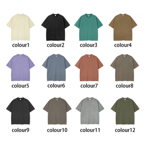 100% camisetas de gran tamaño de algodón para Hombres estilo Hip Hop letra 3D Puff impresión alto lavado ácido bolsillo camisetas recomendadas para pantalla - Product Image 3