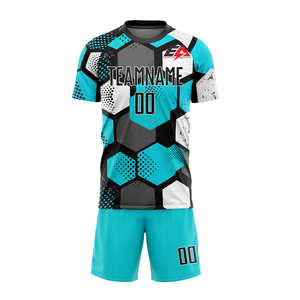 Kits d'uniformes de football unisexes de haute qualité Meilleurs prix Sublimation France Jersey Top Sportswear Polyester Comprend le nom des adultes - Product Image 1