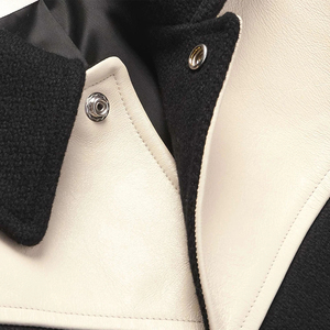 Veste universitaire Letterman avec patchs brodés Veste universitaire de baseball à boutons pour hommes Veste universitaire Letterman en laine 100% - Product Image 5