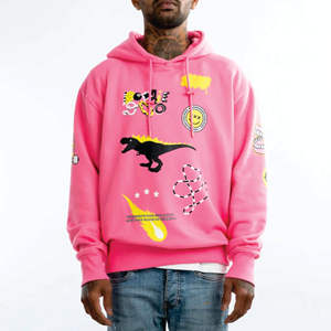 OEM personalizado de alta calidad de los hombres casuales pulóver CON CAPUCHA DE MODA Hip Hop estilo sudadera de lana con patrón sólido para el invierno - Product Image 1