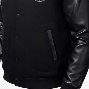 Chaquetas Varsity de Invierno Casuales Resistentes al Viento con Cuello Alto, Bolsillo, Logotipo Bordado, Impresión Personalizada, Tallas Grandes para Hombre, Multicolores - Product Image 5