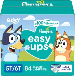 For <b>Pampers</b> Easy Ups Training <b>Pants</b> for Boys <b>Size</b> <b>6</b> 4T-5T 66 Count Cotton Diapers/Nappies - Product Image 2