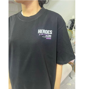 T-shirt surdimensionné personnalisé pour hommes T-shirt imprimé logo 100% coton grande taille T-shirts grands et grands T-shirt coupe ample - Product Image 2