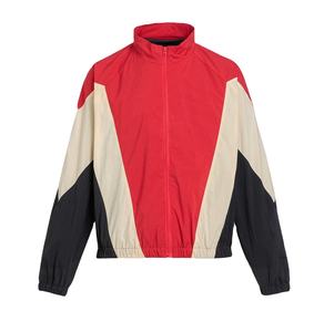 Veste coupe-vent en nylon respirant doublure en maille à blocs de couleur personnalisée veste coupe-vent légère grande taille veste Street Wear - Product Image 1